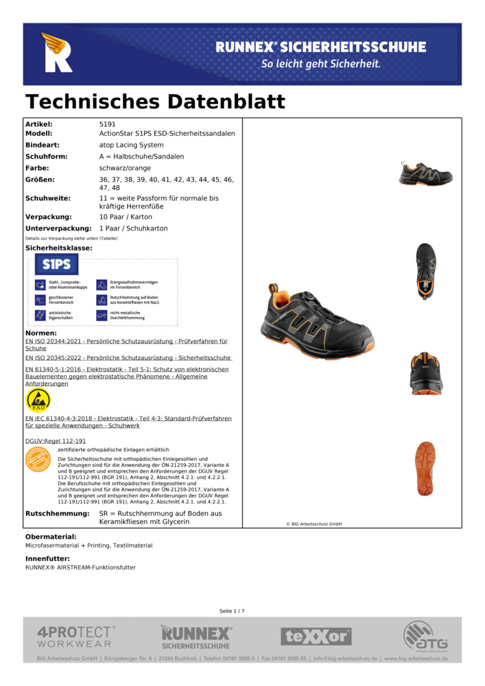 Datenblatt Zertifikat