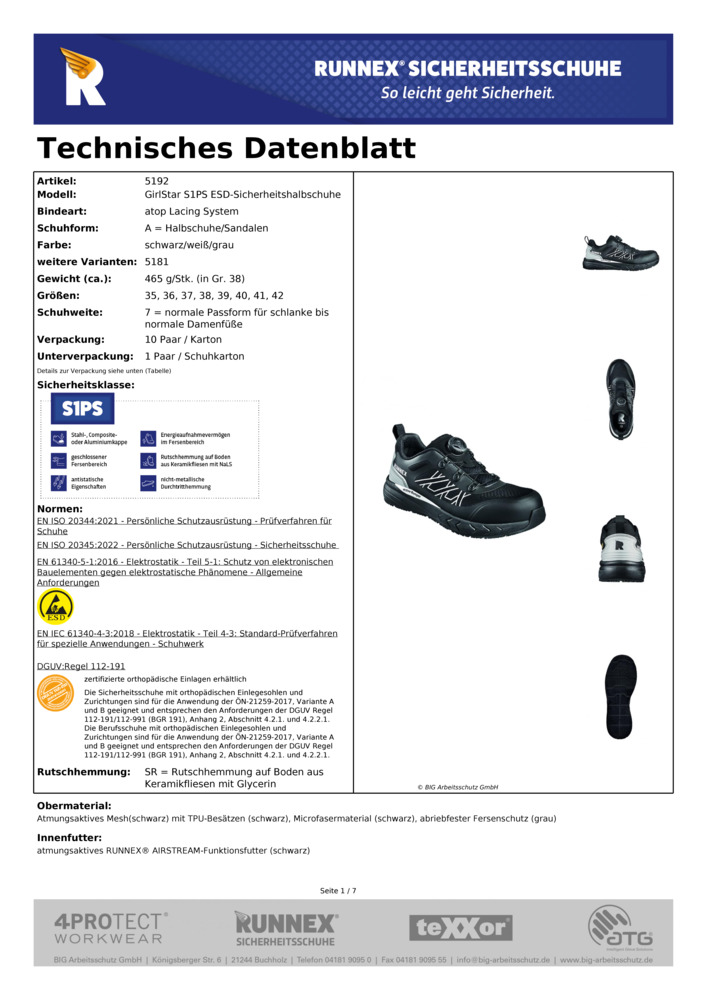 Datenblatt Zertifikat