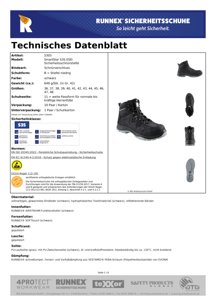 Datenblatt Zertifikat