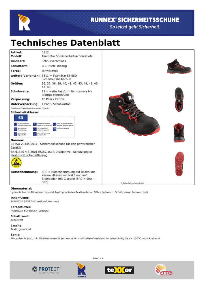 Datenblatt Zertifikat