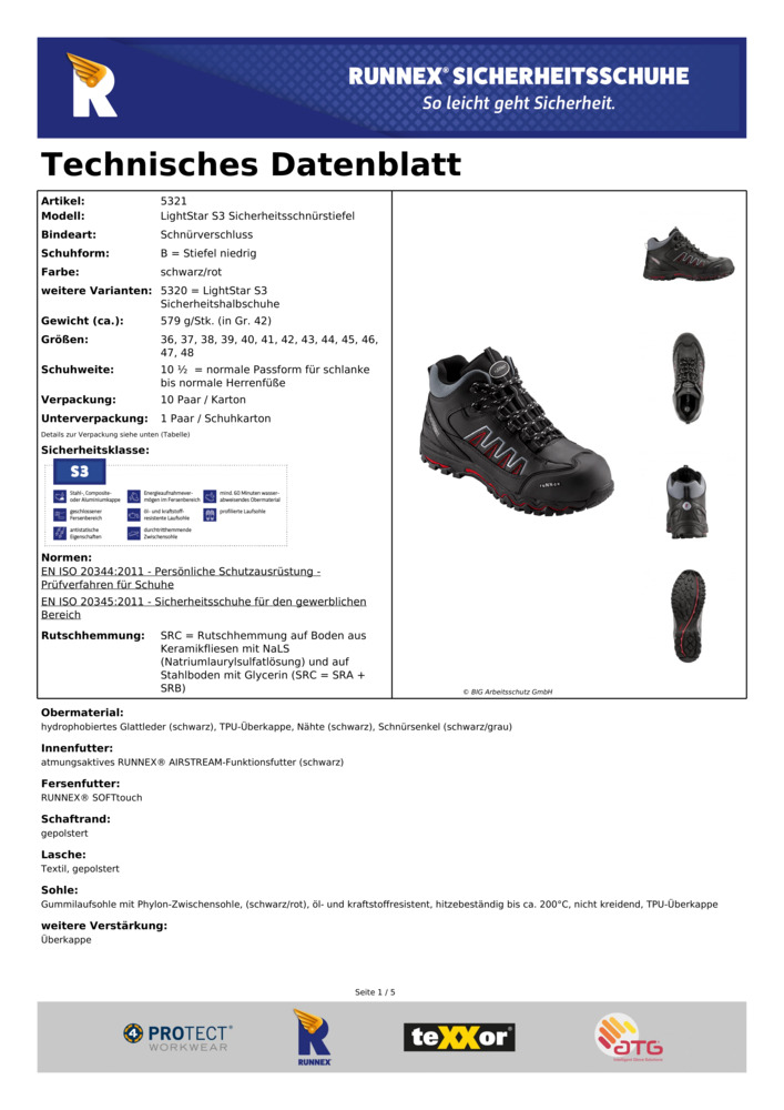 Datenblatt Zertifikat