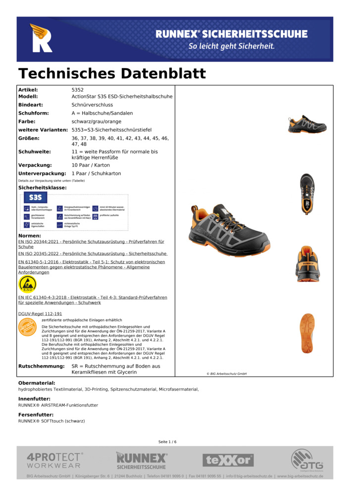 Datenblatt Zertifikat