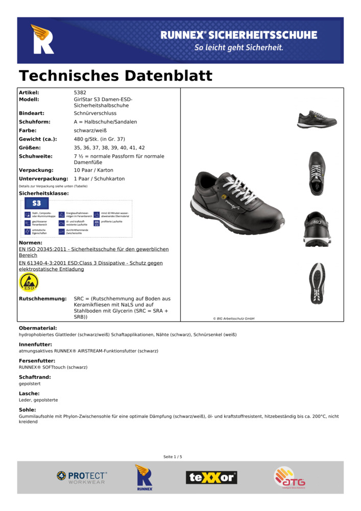 Datenblatt Zertifikat