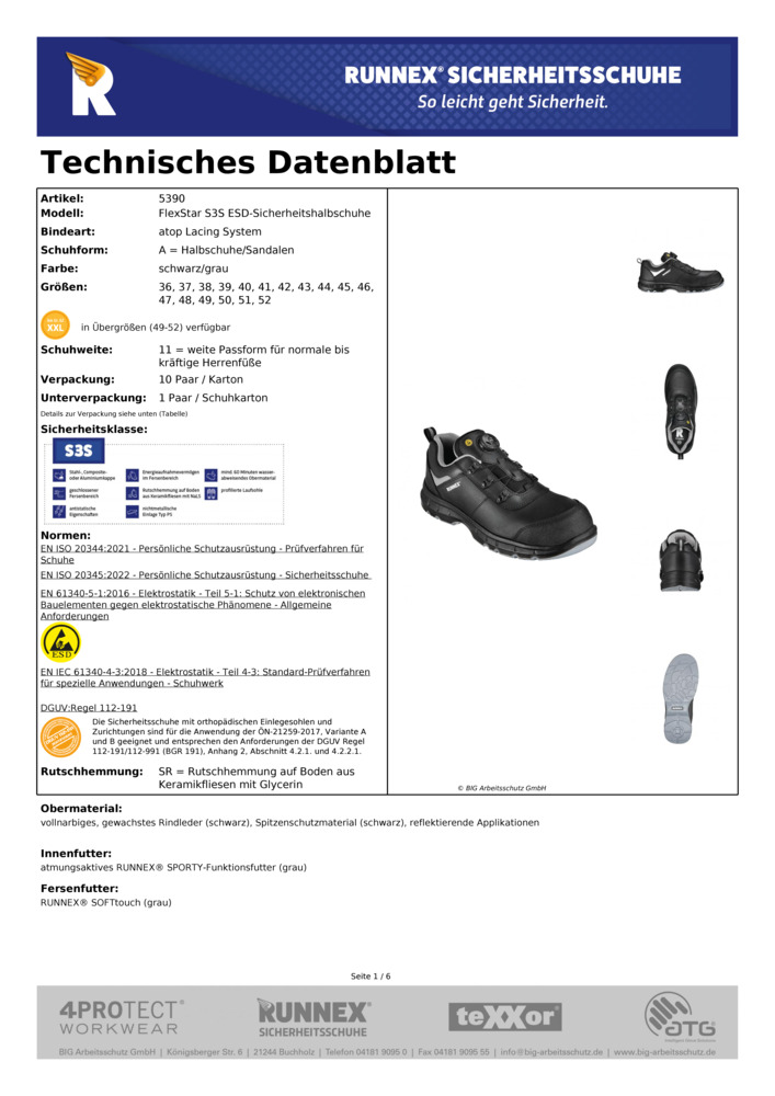 Datenblatt Zertifikat