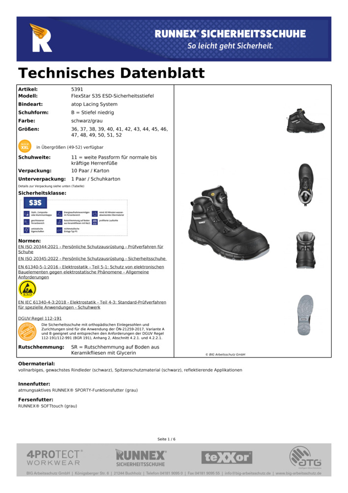 Datenblatt Zertifikat