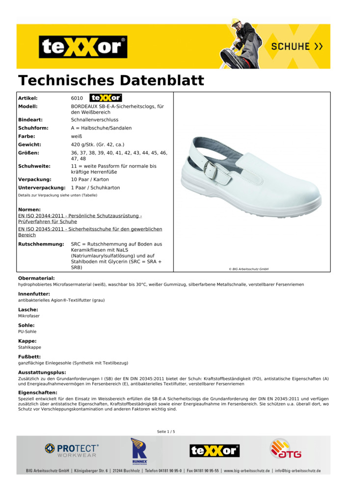 Datenblatt Zertifikat