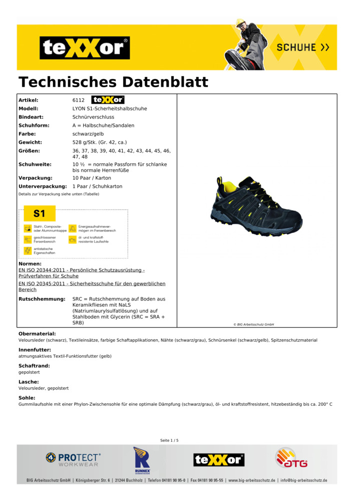 Datenblatt Zertifikat