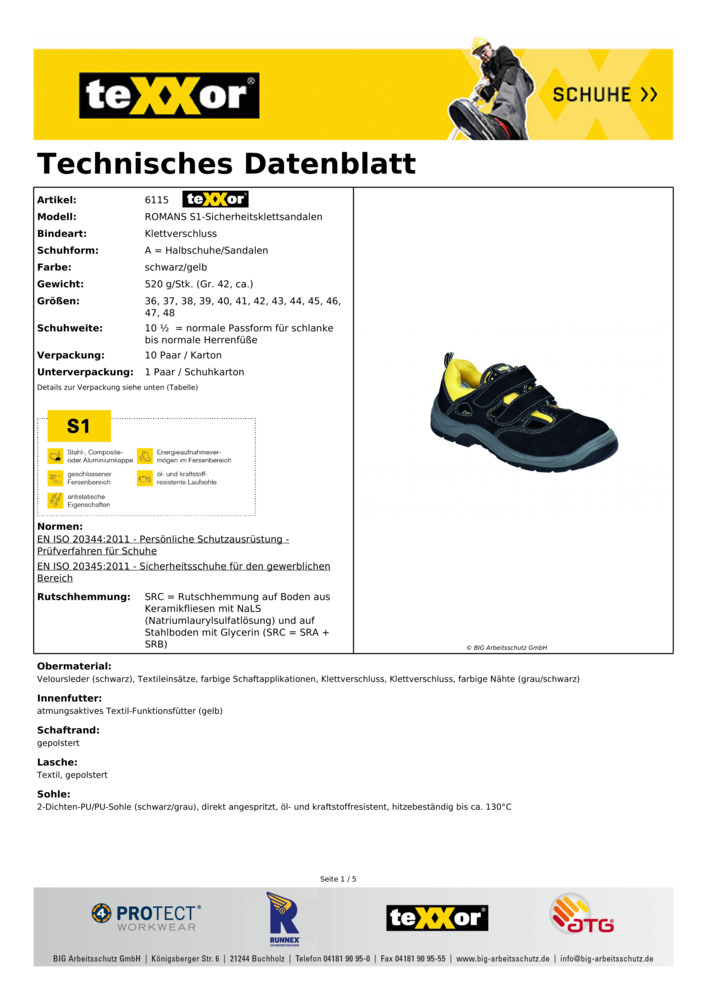 Datenblatt Zertifikat