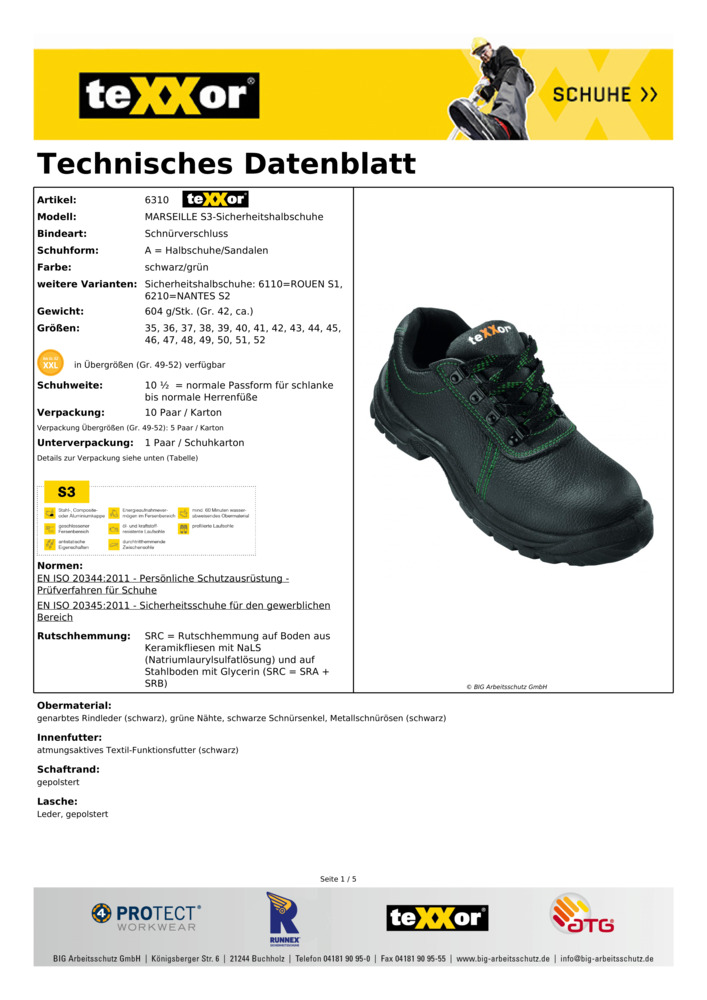 Datenblatt Zertifikat