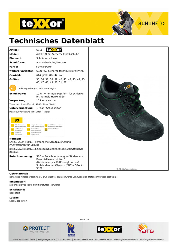 Datenblatt Zertifikat