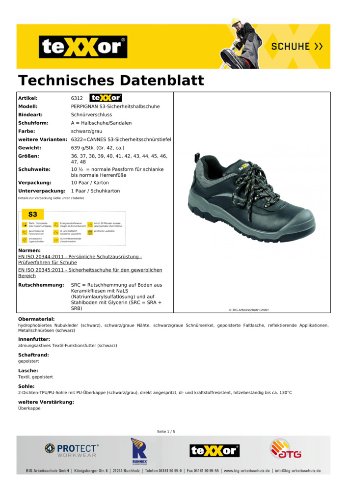 Datenblatt Zertifikat