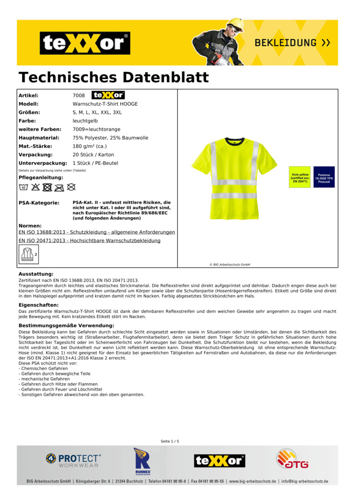 Datenblatt Zertifikat