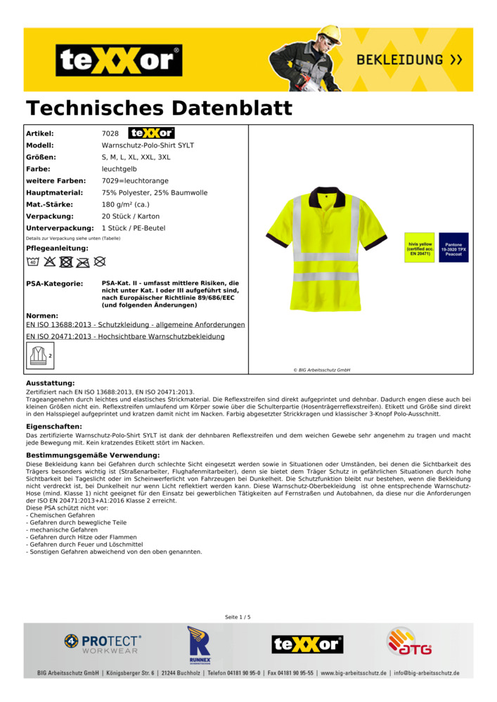 Datenblatt Zertifikat