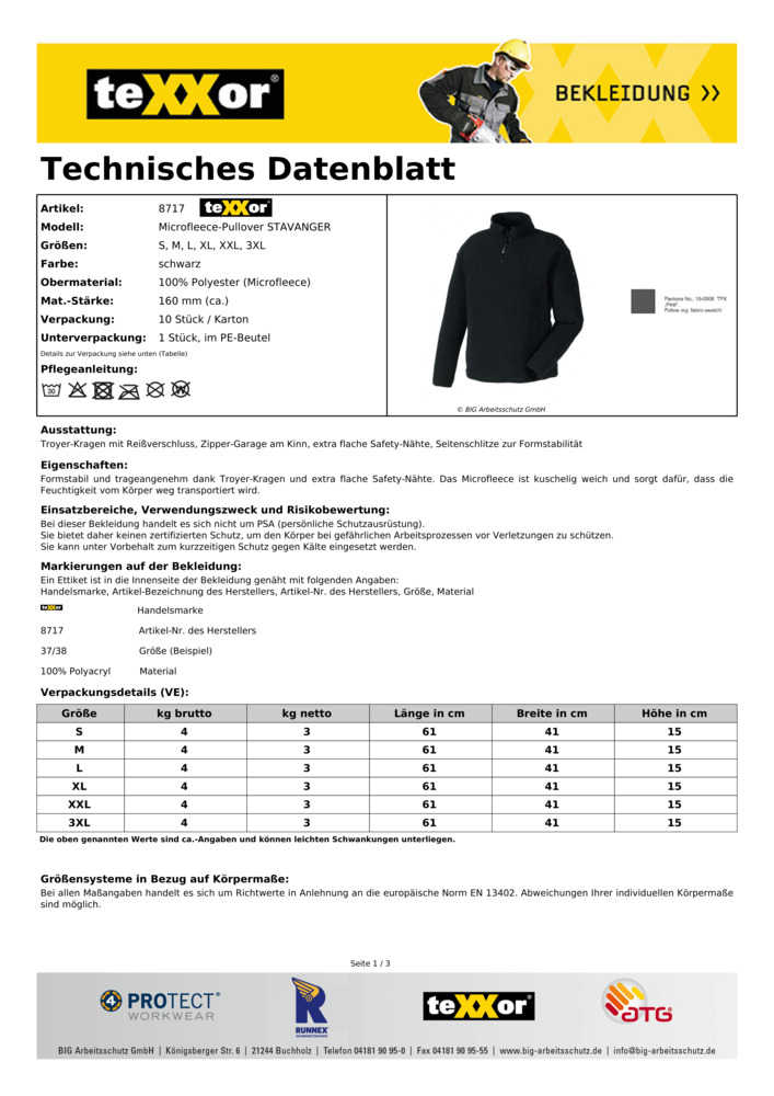 Datenblatt Zertifikat