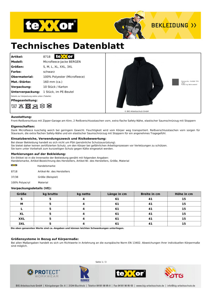 Datenblatt Zertifikat