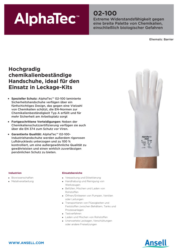 Datenblatt Zertifikat