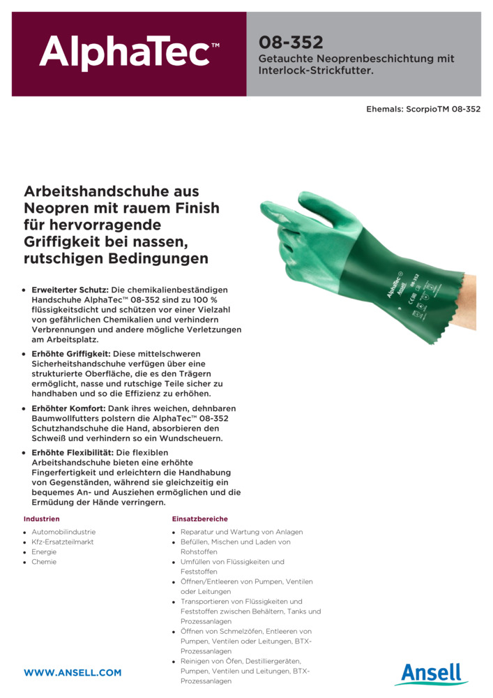 Datenblatt Zertifikat