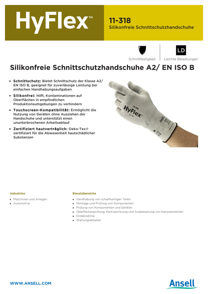 Datenblatt Zertifikat