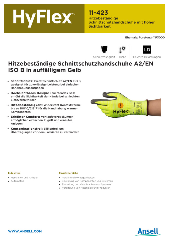 Datenblatt Zertifikat