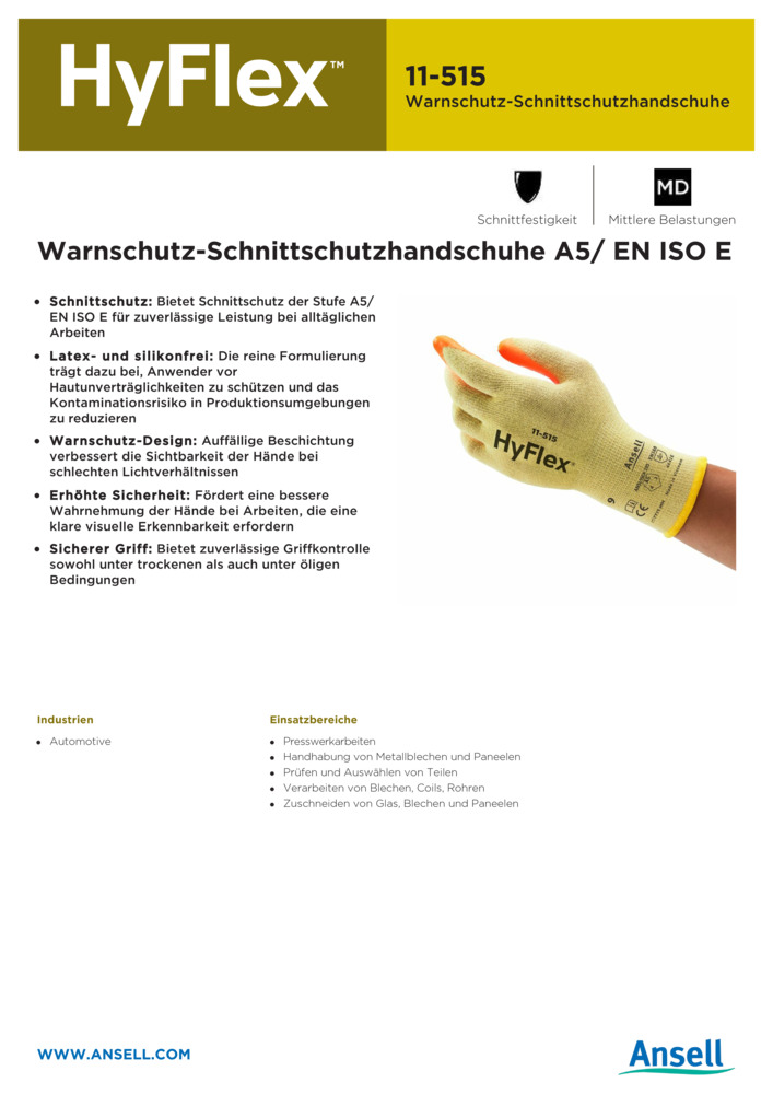Datenblatt Zertifikat