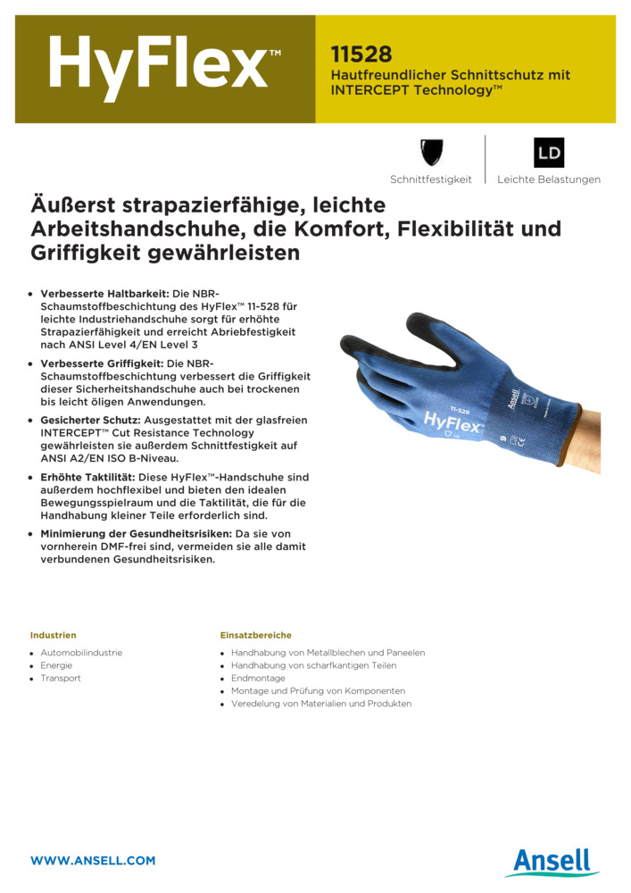 Datenblatt Zertifikat