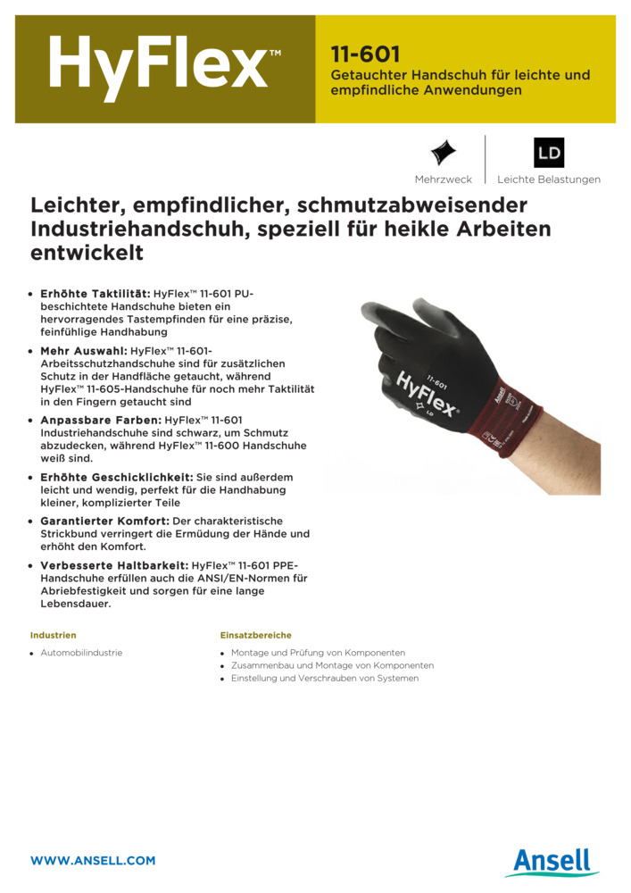 Datenblatt Zertifikat