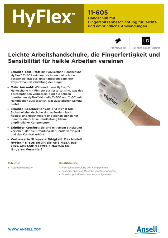 Datenblatt Zertifikat