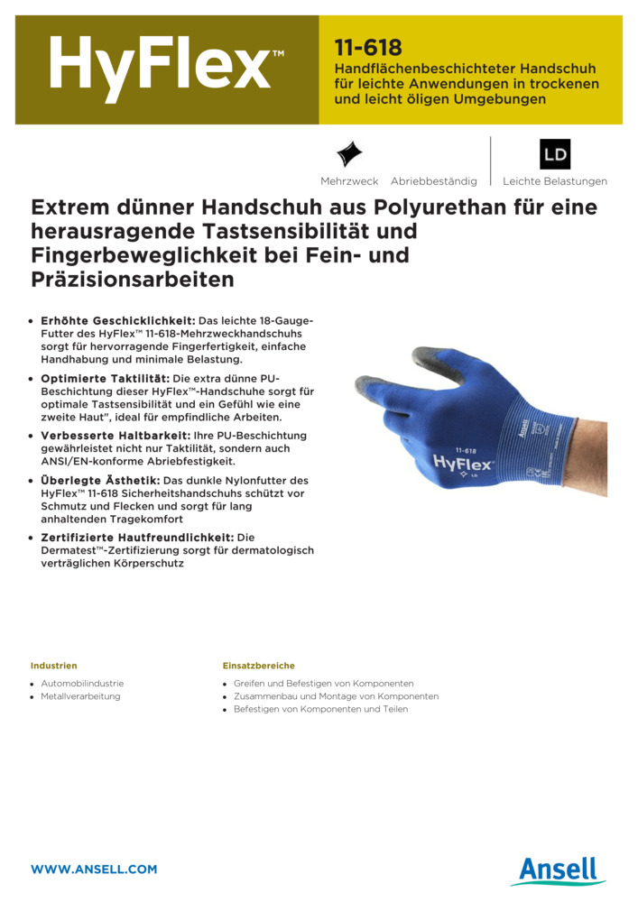 Datenblatt Zertifikat