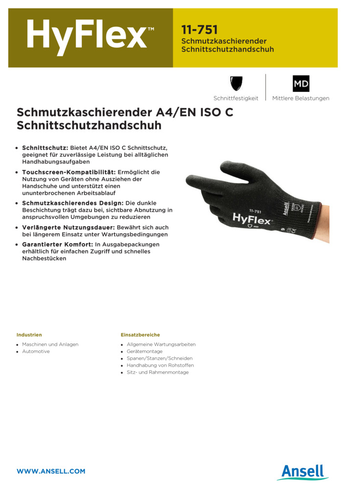 Datenblatt Zertifikat