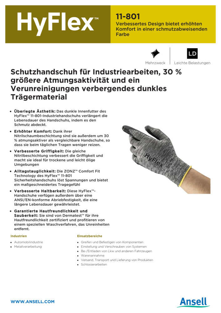 Datenblatt Zertifikat