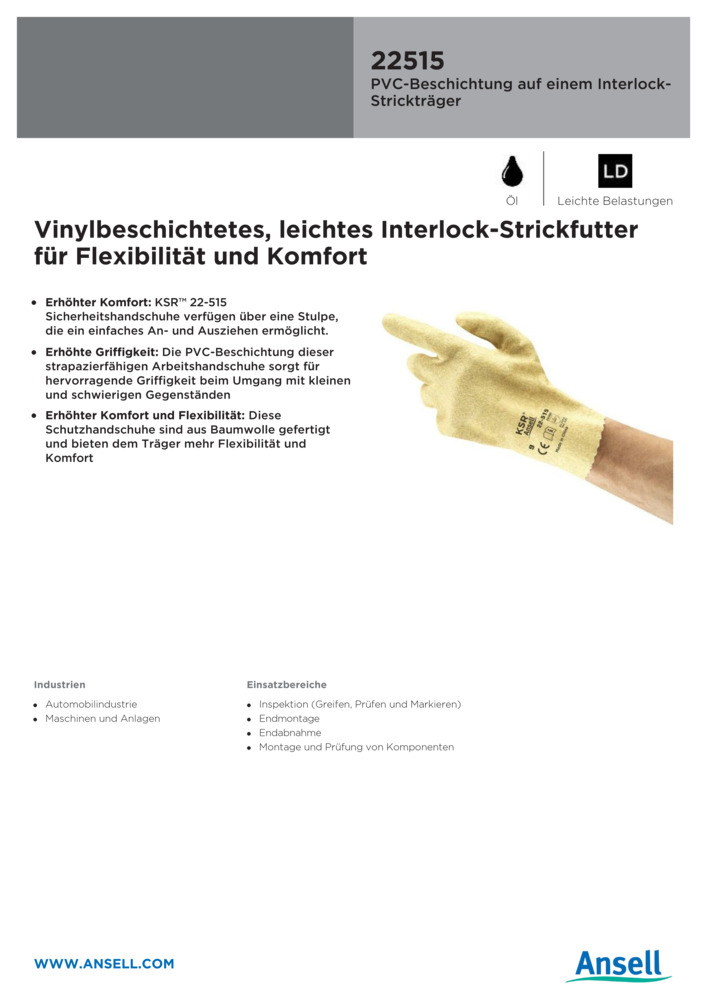 Datenblatt Zertifikat