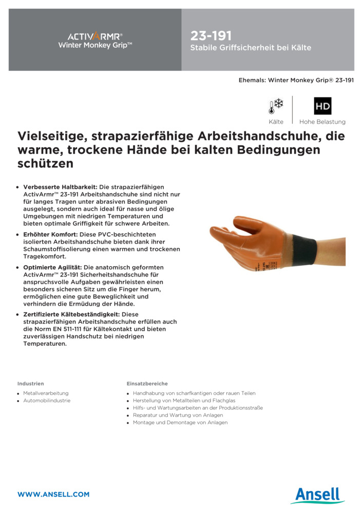 Datenblatt Zertifikat