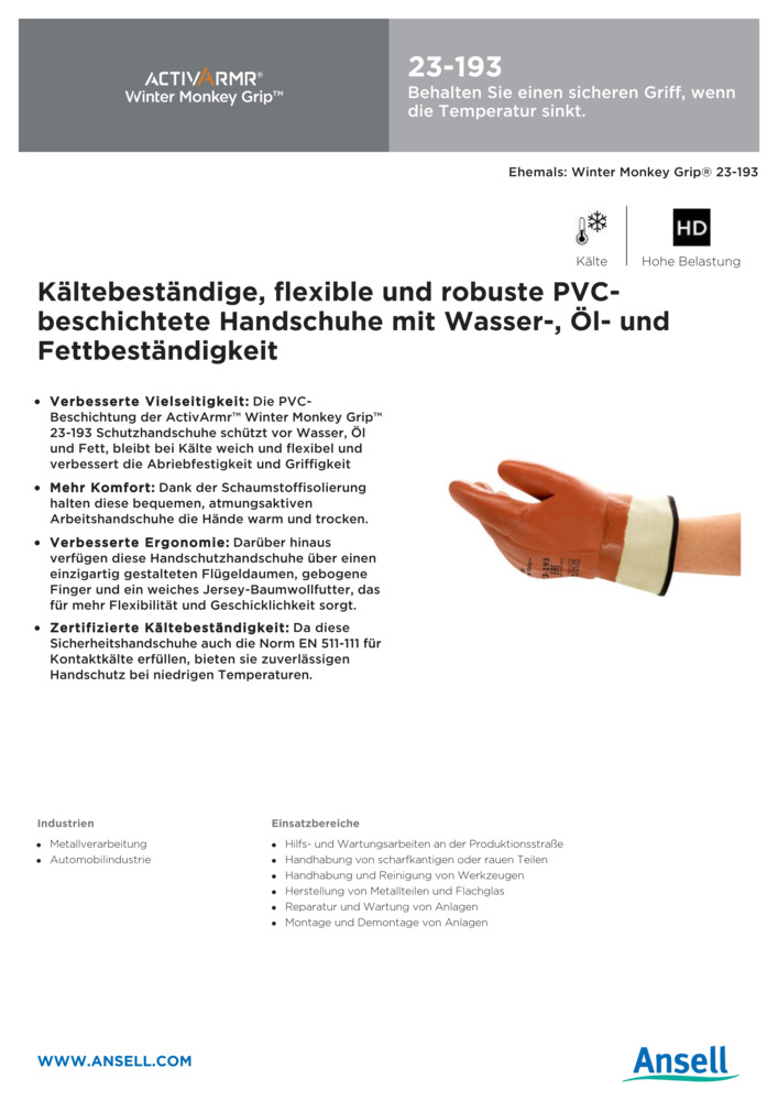 Datenblatt Zertifikat