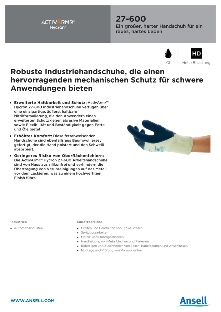 Datenblatt Zertifikat