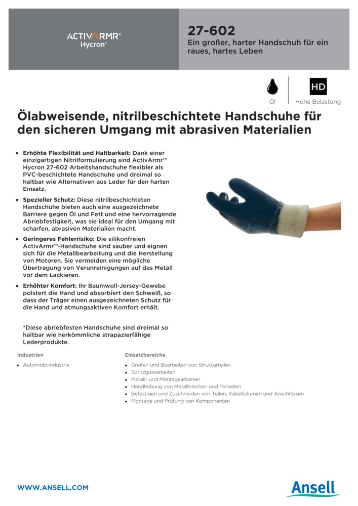 Datenblatt Zertifikat