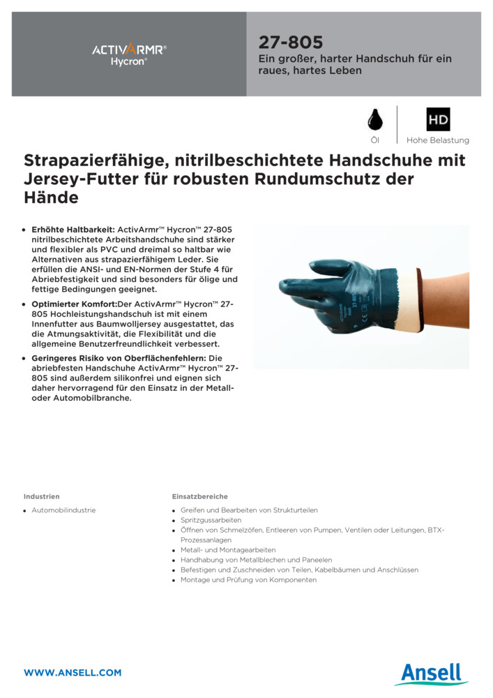 Datenblatt Zertifikat