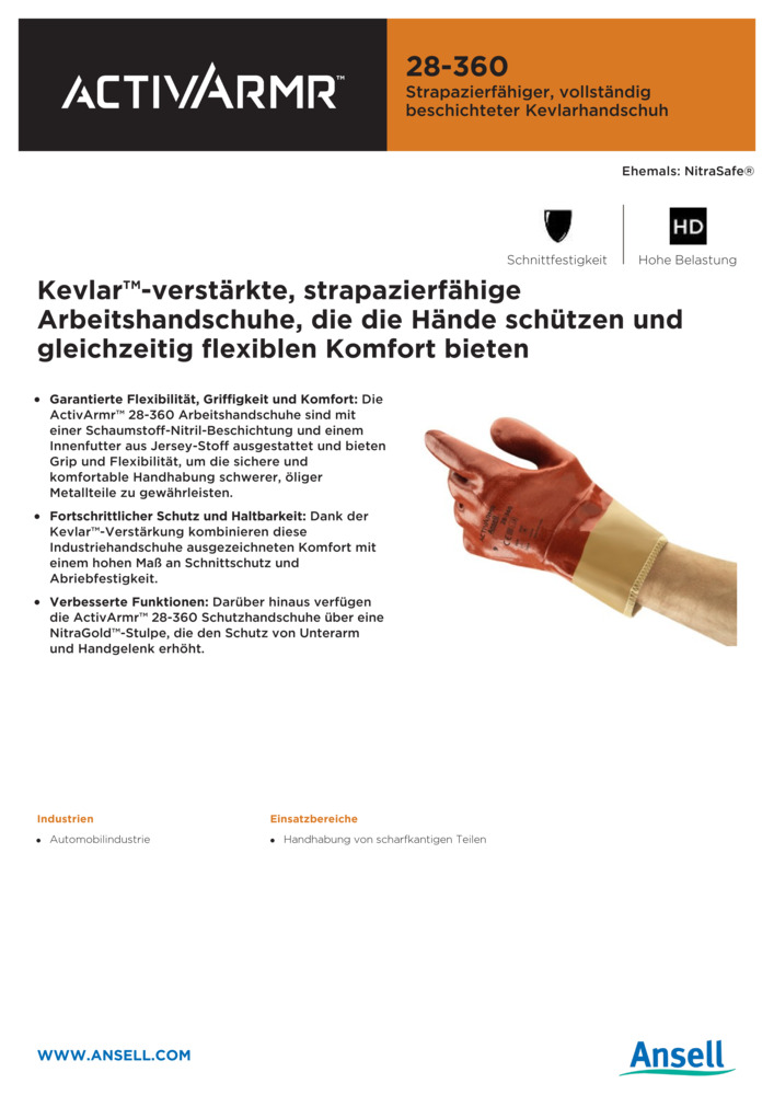 Datenblatt Zertifikat