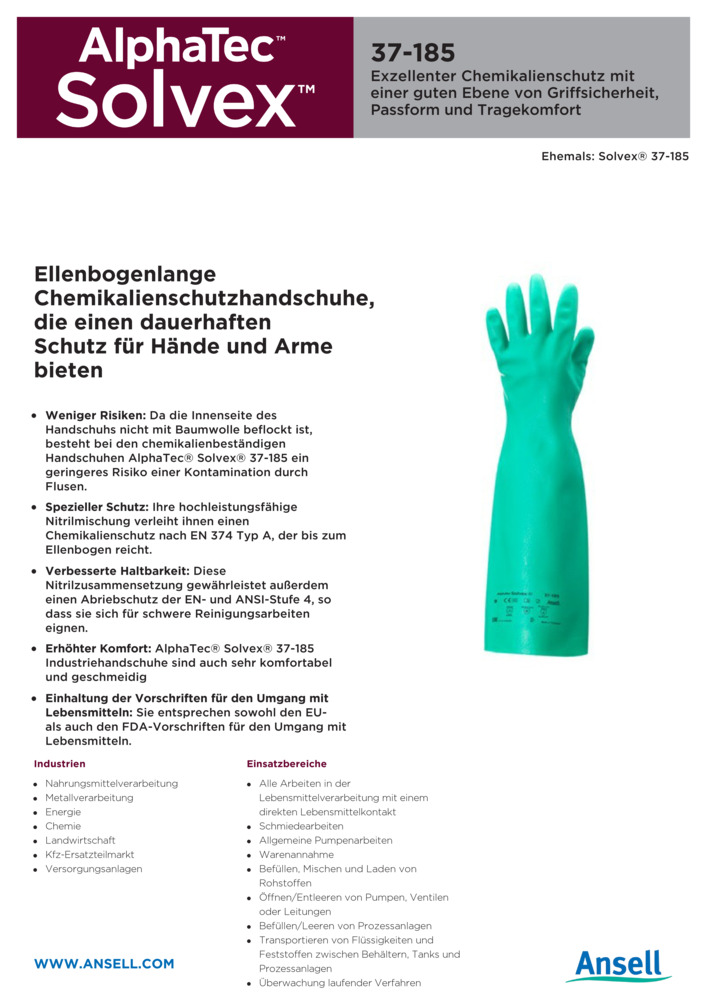 Datenblatt Zertifikat