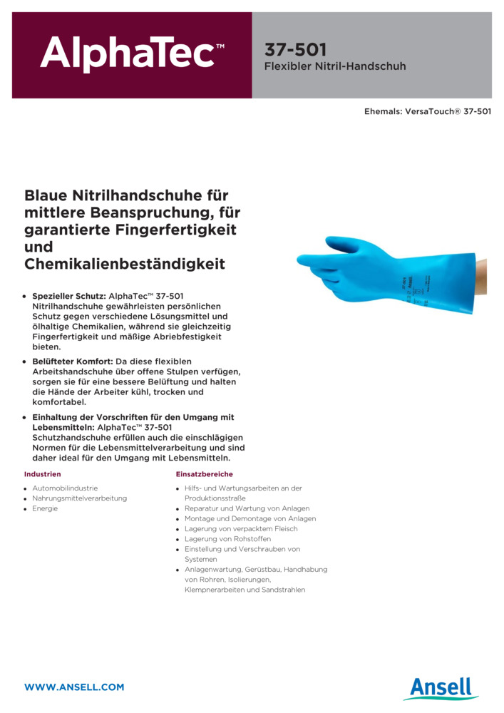 Datenblatt Zertifikat