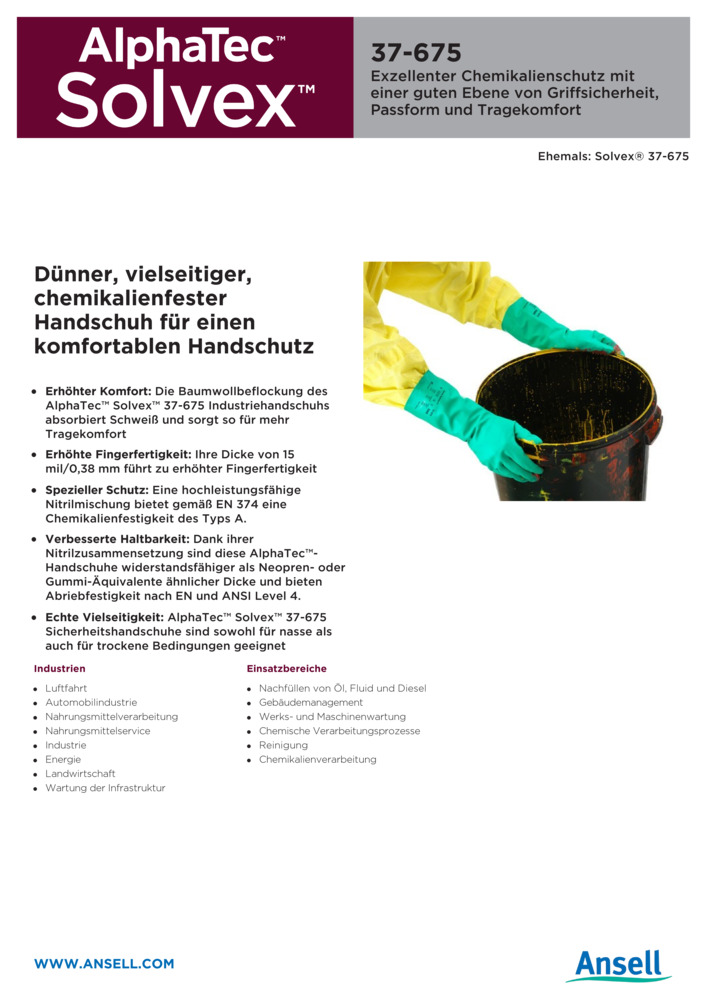 Datenblatt Zertifikat