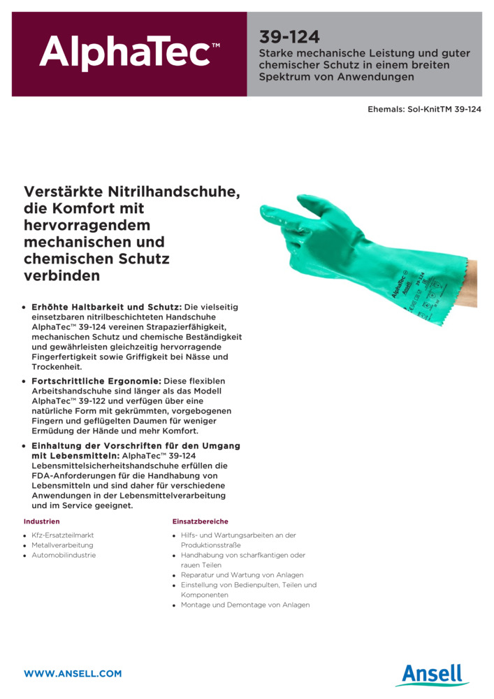 Datenblatt Zertifikat