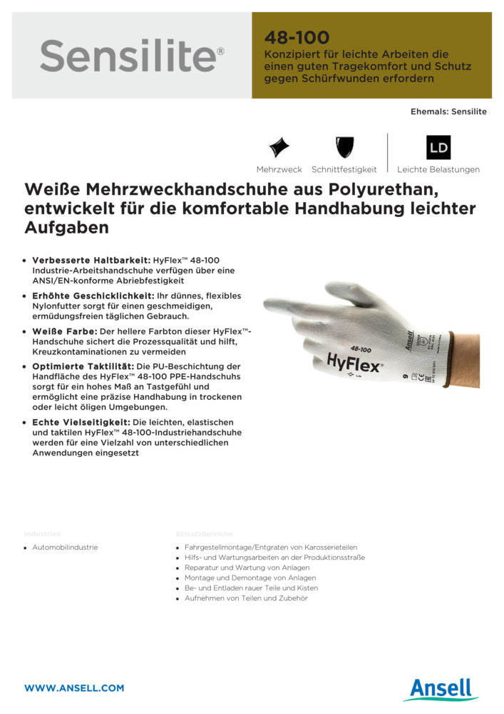 Datenblatt Zertifikat