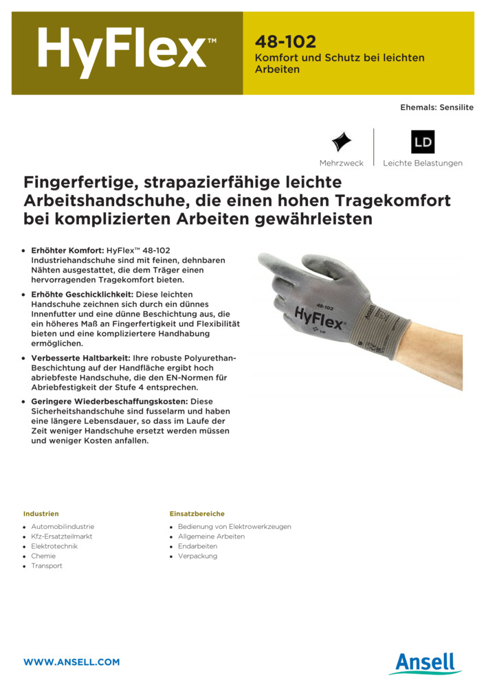 Datenblatt Zertifikat
