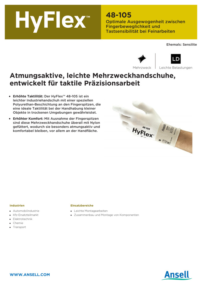 Datenblatt Zertifikat