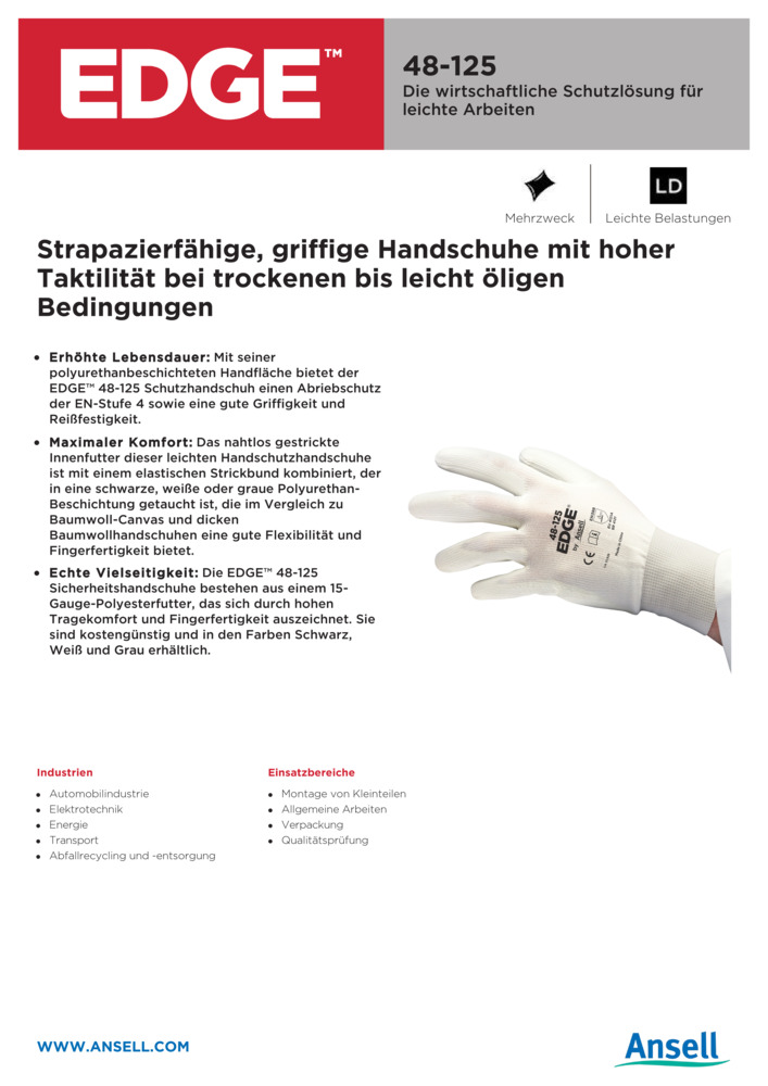 Datenblatt Zertifikat