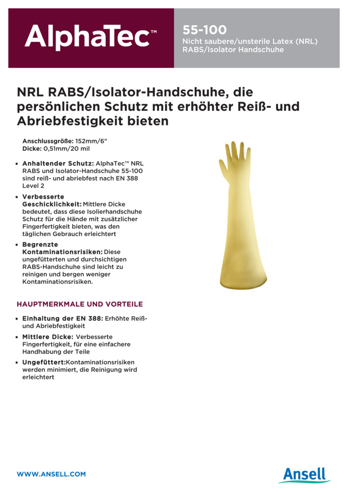 Datenblatt Zertifikat