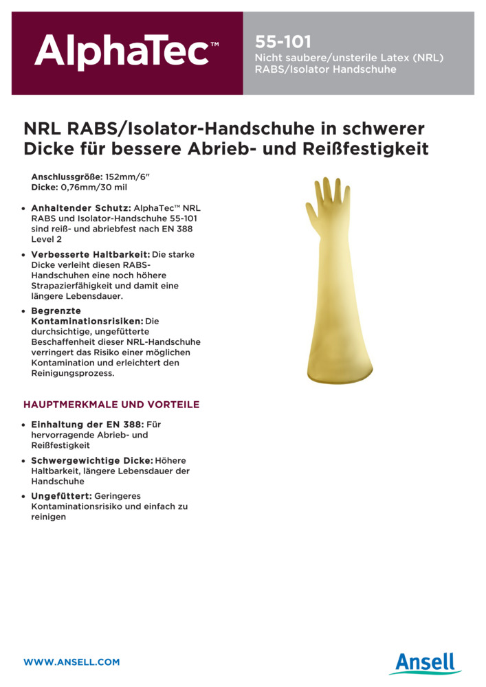 Datenblatt Zertifikat
