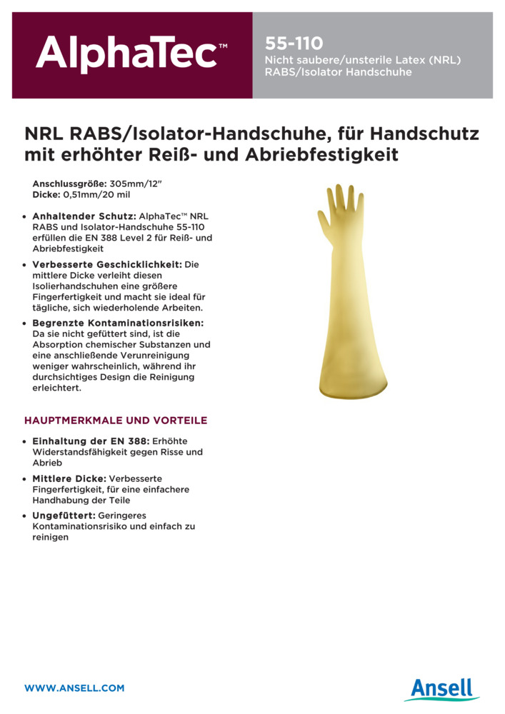 Datenblatt Zertifikat