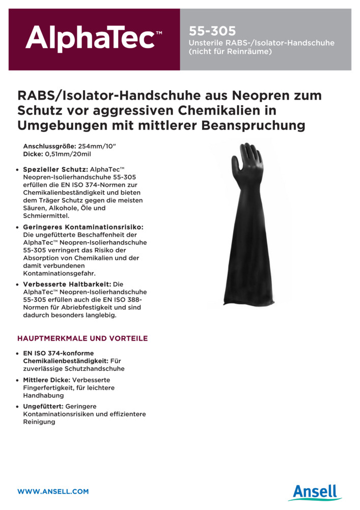 Datenblatt Zertifikat