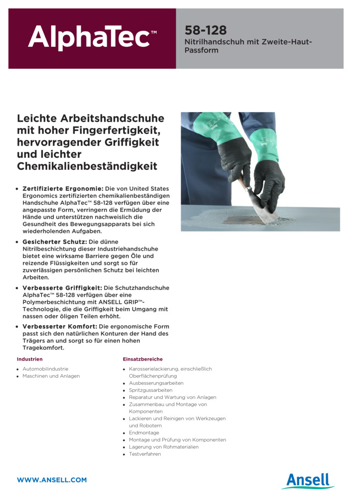 Datenblatt Zertifikat